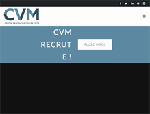 Tablet Screenshot of cvm-france.com